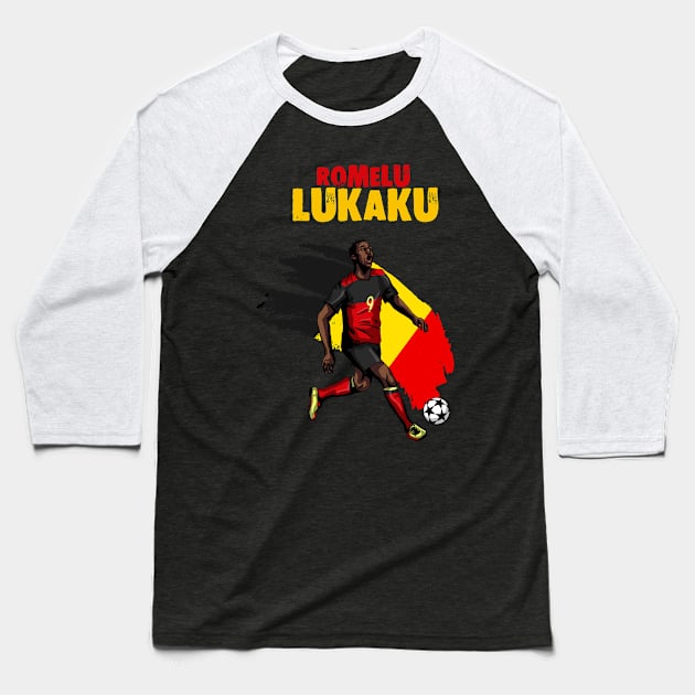 Romelu Lukaku Baseball T-Shirt by HelenaCooper